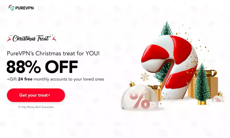 With just pm1.13/pm, this festive VPN deal from PureVPN is ridiculously cheap