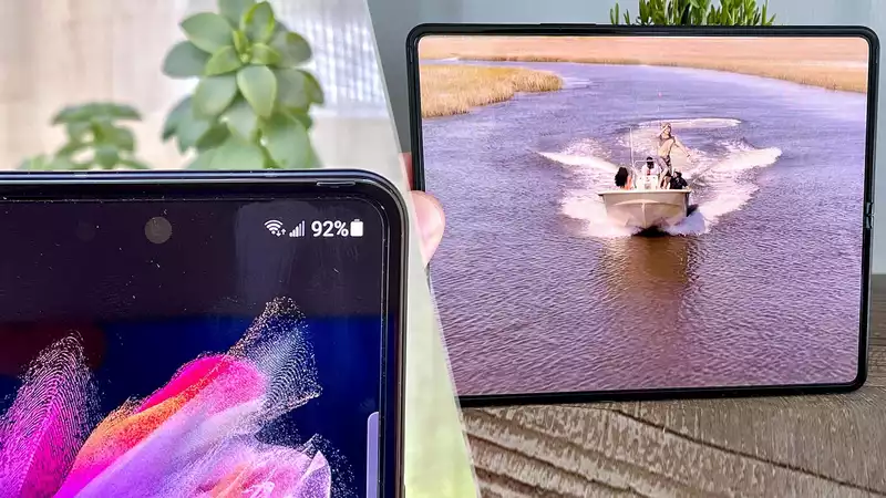 I just tested the under-display camera on the Galaxy Z Fold3, but it's not great