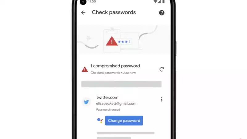 With Chrome on Android, you can fix compromised passwords with one click