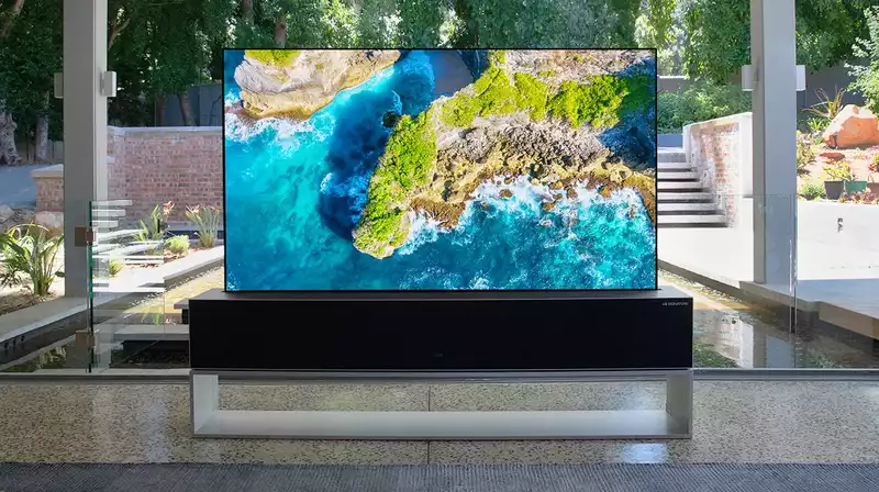 The price of LG Rollable OLED TV is so high that you would think it's a joke