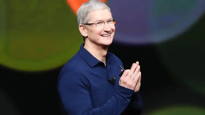 Tim Cook Apple is "breaking new ground with generative AI" this year.