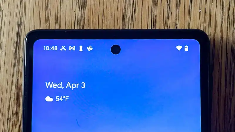 Android 15 changes the status bar.