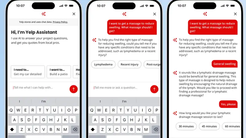 I tried Yelp's AI assistant.