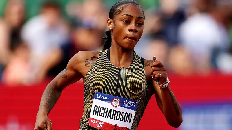 How to watch Shakari Richardson live streaming of the 2024 Olympic Games online and for free.