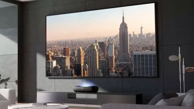 Forget OLEDs - this great new laser TV is 150" and super bright!