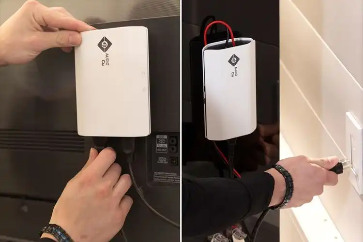 A new gadget that sends Dolby Atmos audio from an electrical outlet in your home