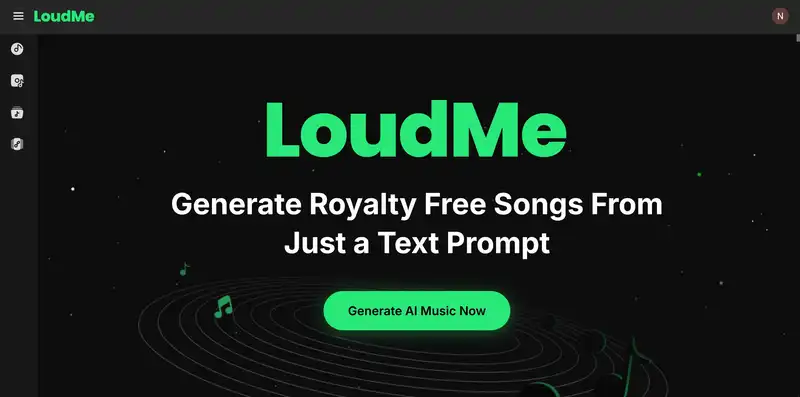 Introducing LoudMe - a free AI music generator that can create a song in seconds